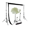 Continuous Lighting Light Kit with Backdrops